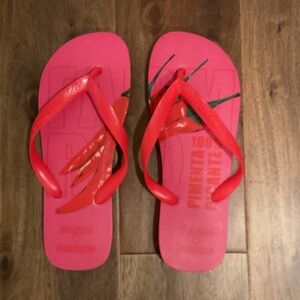 Havaianas Women’s Farm Rio Collab Pink Flip Flops with Red Straps